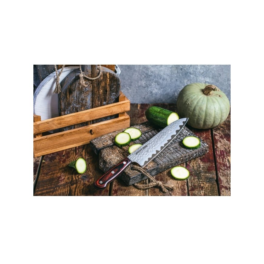 Samura KAIJU Кухонный нож Шевповора 8.3"/210mm из AUS 8 Японской стали 59 HRC – 4