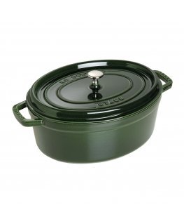 Staub La Cocotte 33cm oval, Basil green, Cast Iron