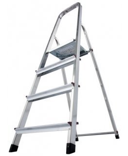 CORDA Drabina domowa aluminiowa 4 stopnie KRAUSE