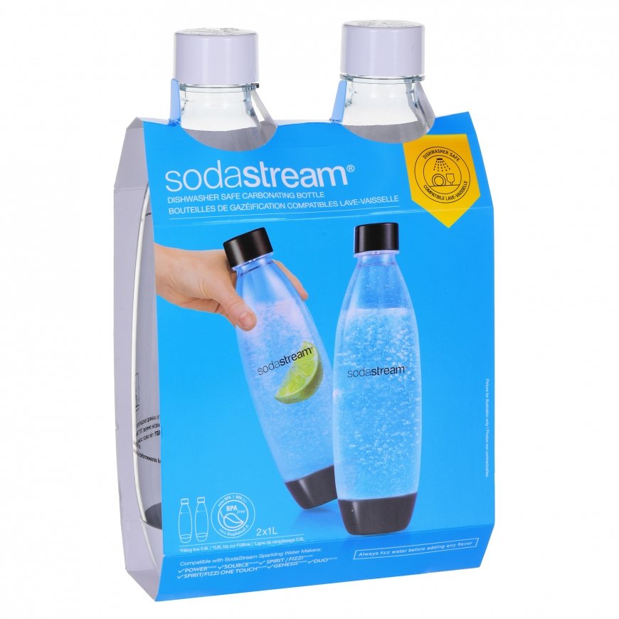 1 litre Fuse bottles - White Two-pack for the dishwasher – 2