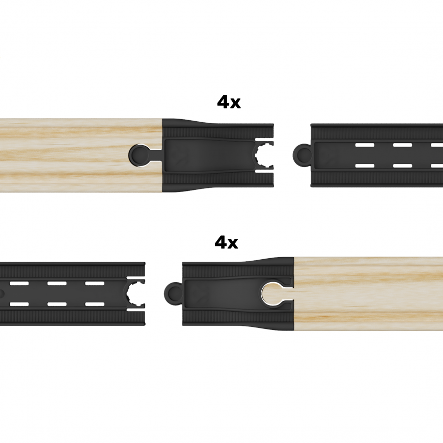 Intelino Wooden rail adapters – 3