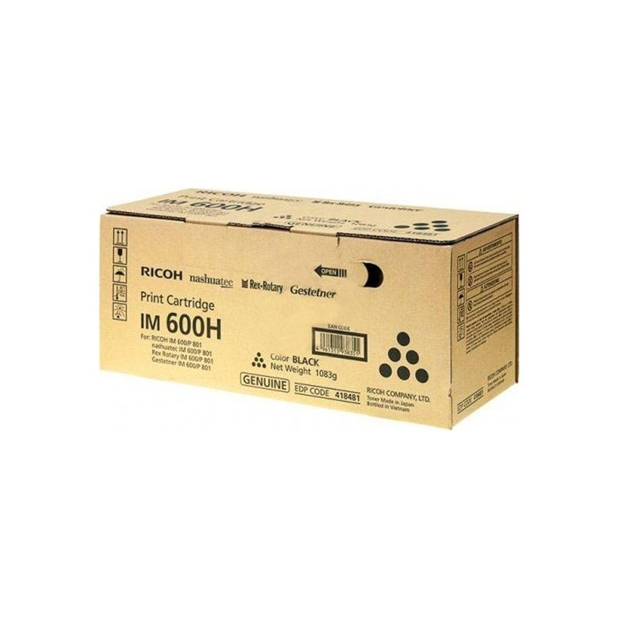 Ricoh IM 600H (418481), black cartridge