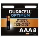Batteries DURACELL Optimum, AAA, 8 pcs. Batteries DURACELL Optimum, AAA, 8 pcs.