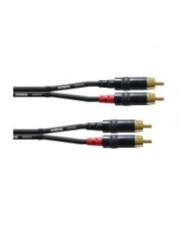 Cordial CFU 0.9 CC аудио кабель 0,9 m 2 x RCA Черный