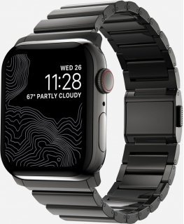 Nomad Stainless Steel Band, Apple Watch 42 / 44 / 45 mm, graphite