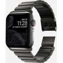 Nomad Stainless Steel Band -metalliranneke, Apple Watch 42 / 44 / 45 mm, grafiitti Nomad Stainless Steel Band -metalliranneke, Apple Watch 42 / 44 / 45 mm, grafiitti