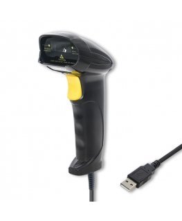 Qoltec 50876 Laserskanner 1D | USB | Must