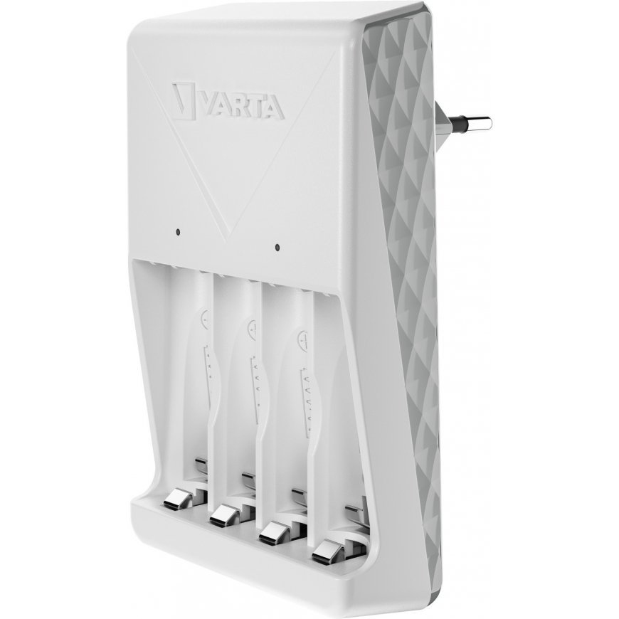 VARTA Plug Charger -latauslaite + 4 x AA 2100mAh (57606) akkuparistoja – 5