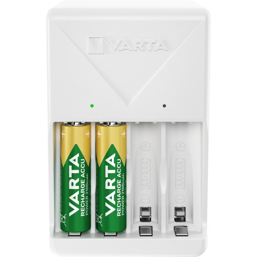 VARTA Plug Charger + 4 x AA 2100mAh (57606) batteries – 8