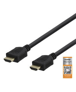HDMI cable DELTACO Premium High Speed, 4K UHD, 3m, black / HDMI-1030-K / 00100010