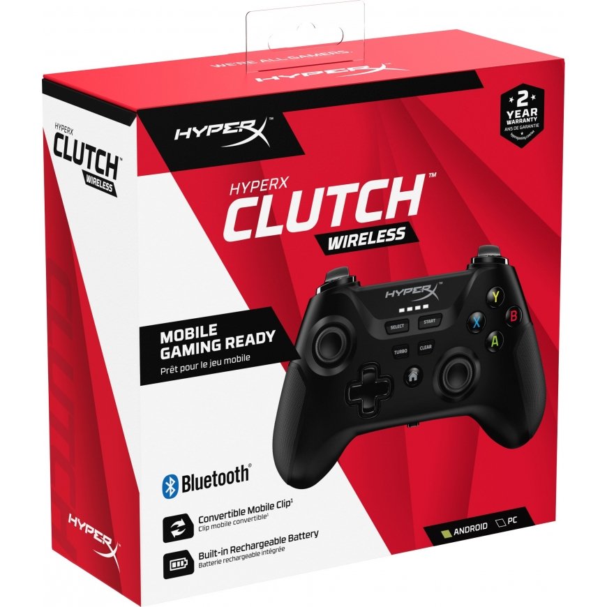 HyperX Clutch Wireless -peliohjain, Android / PC – 10