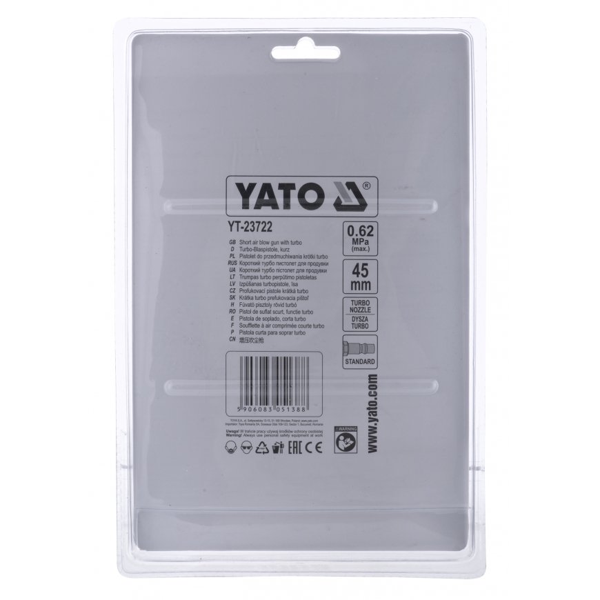 Õhupuhumispüstol Turbo YATO YT-23722 – 2