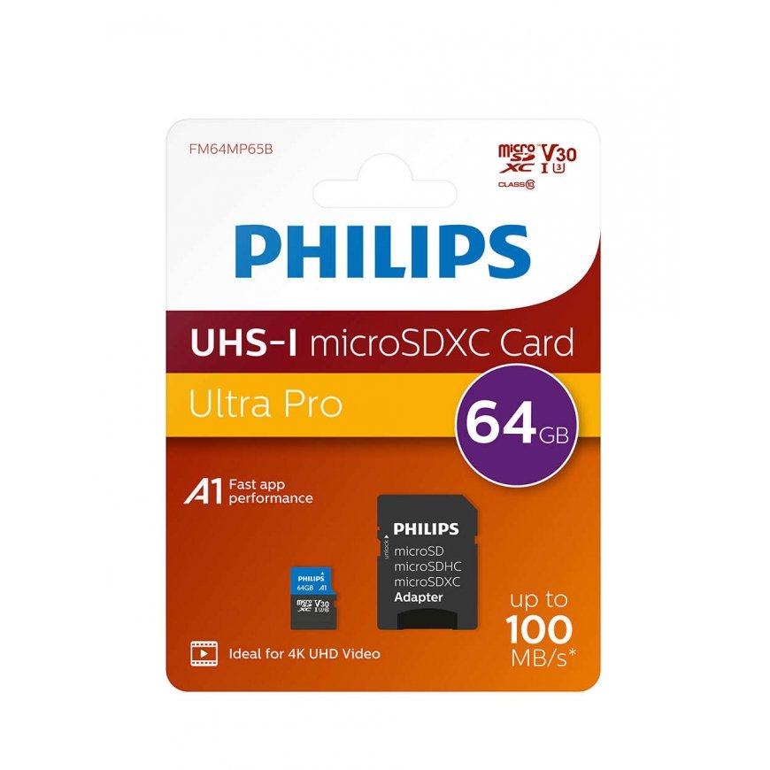 Philips FM64MP65B 64 GB MicroSDXC UHS-I