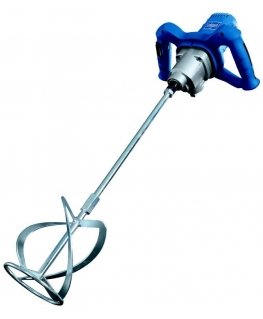 Mixer PM1600, 2 speeds + additional whisk for mixing mortar, Scheppach