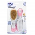 Chicco 00006569100000 matu suka un ķemme Matu ķemme Rozā, Balts 2 pcs Chicco 00006569100000 matu suka un ķemme Matu ķemme Rozā, Balts 2 pcs