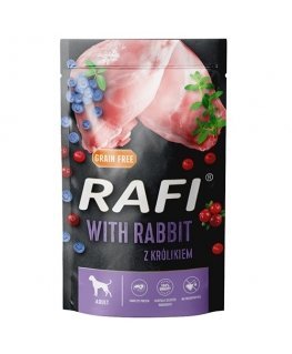 DOLINA NOTECI Rafi Küülik, mustikas, jõhvikas - koera märgtoit - 500g
