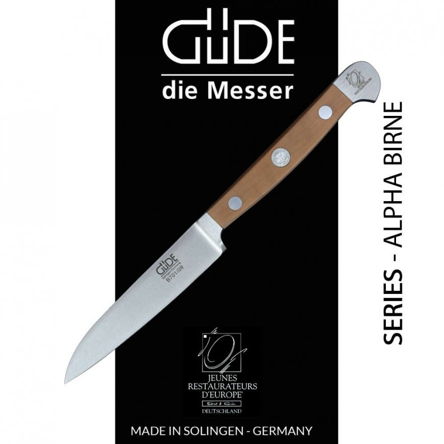 Güde Alpha vegetable knife 9 cm Pear Wood