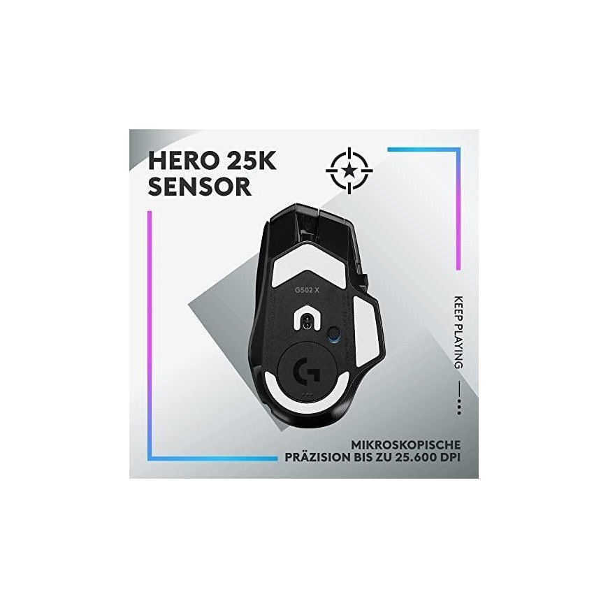 Pelė LOGITECH G502 X PLUS - Juodas/PREMIUM - EER2 – 8