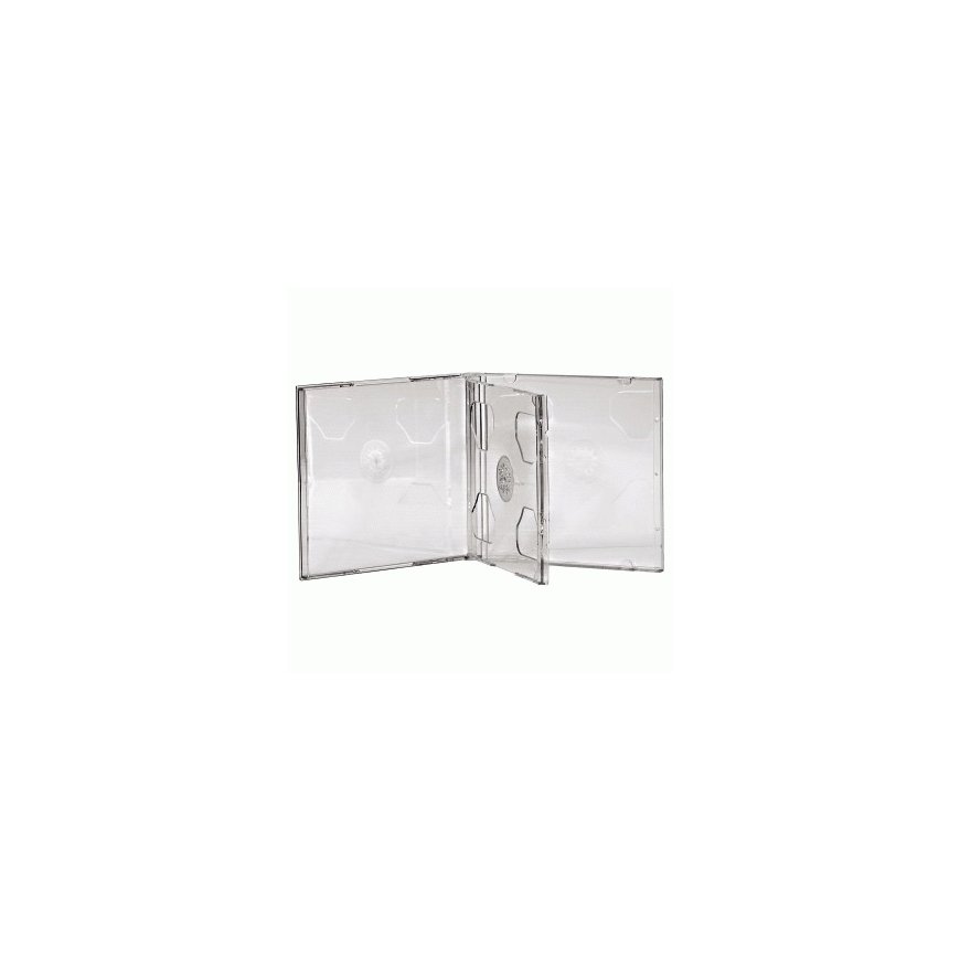 Hama CD Double Jewel Case, Pack 5 2 discs Transparent