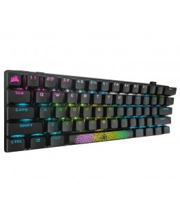 Corsair K70 PRO MINI WIRELESS CHERRY MX Red Switch RGB US klaviatuur RF juhtmeta ühendus + Bluetooth QWERTY Inglise Must