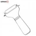 Samura Sharp & Effortless Metal Vegetable Peeler with serrated 61mm blade from Japan steel Silver Samura Sharp & Effortless Metal Vegetable Peeler with serrated 61mm blade from Japan steel Silver