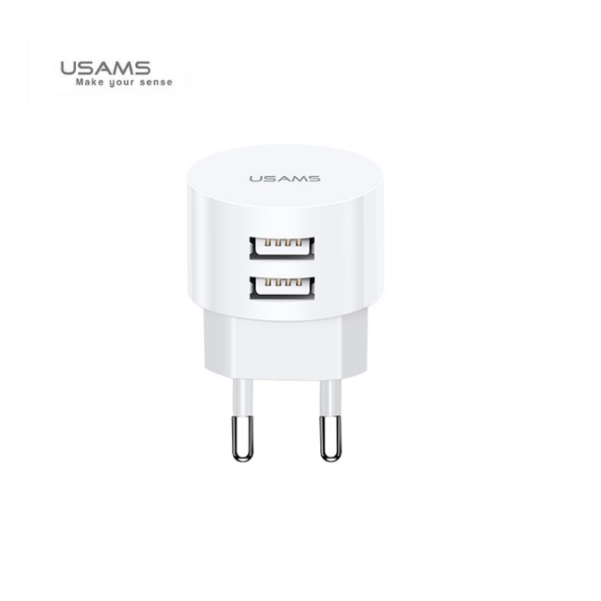 Usams US-T20 Round Shape Mini Compact 2.1A Travel charger White