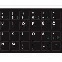 Mocco Uzlīmes Klaviatūrai ENG / EE Ar Ūdens Izturīgu Laminēšanas Kārtu Melnas / Zaļas