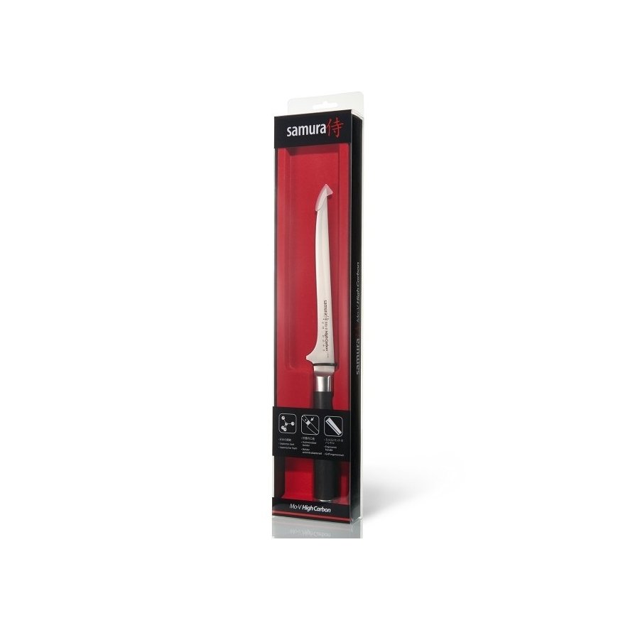Samura MO-V Универсальный кухонный нож для Хлеба 9"/230mm из AUS 8 Японской стали 59 HRC – 6