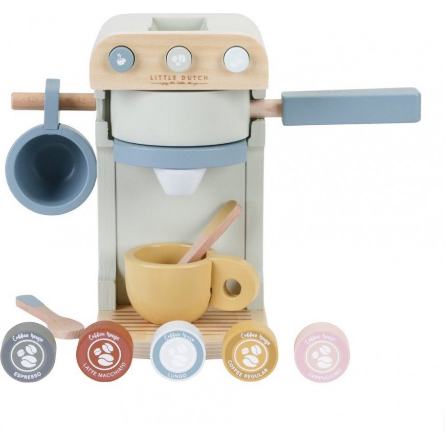 Little Dutch coffee machine, playset, pastel