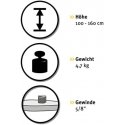Tripod with expansion brake 160 cm BST-S, Stabila Tripod with expansion brake 160 cm BST-S, Stabila