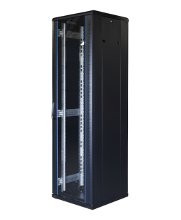 TOTEN System G, 19-inch cabinet, 42U, 800x800, glass front door, metal body/ 19-G8842GM