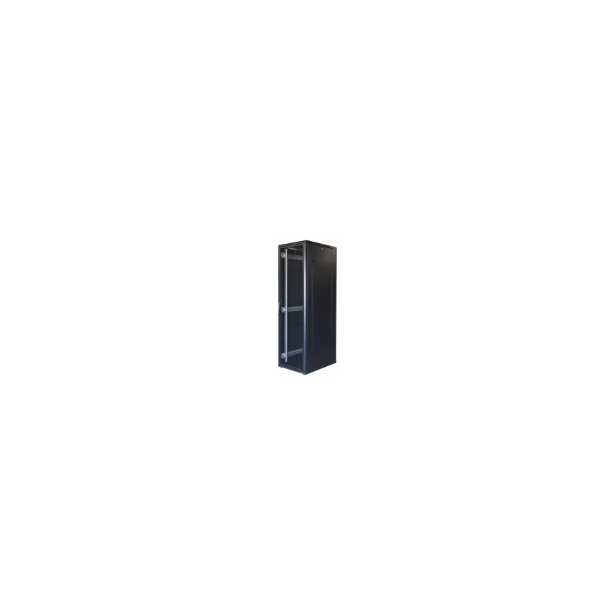TOTEN System G, 19" cabinet, 42U, 800x800, glass front door, metal rear door/ 19-G8842GM – 2