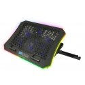 EGC109 Esperanza žaidimų aušinimo padėklas, skirtas nešiojamojo kompiuterio LED rgb galerne EGC109 Esperanza žaidimų aušinimo padėklas, skirtas nešiojamojo kompiuterio LED rgb galerne