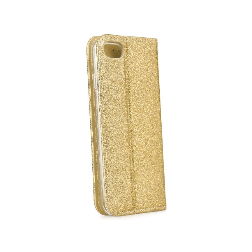 TakeMe 3D-Crystal Shine Magnetic fix Book Case for Samsung Galaxy S21 (G991B) Gold – 3