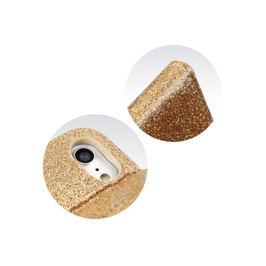 TakeMe 3D-Crystal Shine Magnētiskas fiksācijas maciņš-grāmata priekš Samsung Galaxy S21 (G991B) Zelta – 5