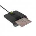 Qoltec 50632 Intelligent Smart ID chip card reader SCR-0632 | USB type C