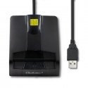 QOLTEC 50634 Intelligent Smart ID chip card reader SCR0634 USB Type C