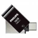 Philips 2 in 1 Black 16GB OTG USB C + USB 3.1