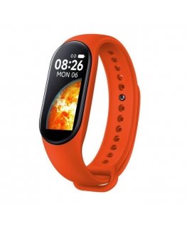 iWear SM7 Smart Bracelet 0.96'' TFT - Fitness Tracker IP67 with HR & Blood pressure / Social / Sleep Red