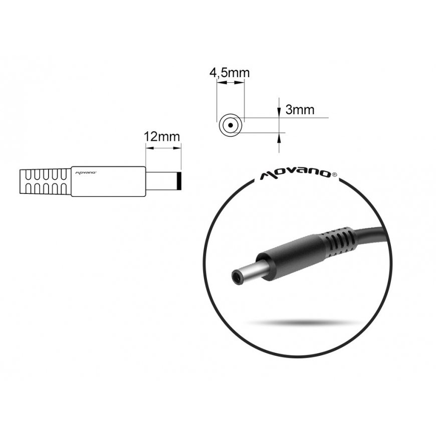 notebook charger mitsu 19v 4.74a (4.5x3.0 pin) - asus – 2