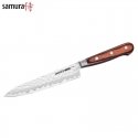 Samura Kaiju with Bolster Kitchen knife Utility 150mm from AUS 8 hammered Japanese steel 58 HRC Samura Kaiju with Bolster Kitchen knife Utility 150mm from AUS 8 hammered Japanese steel 58 HRC
