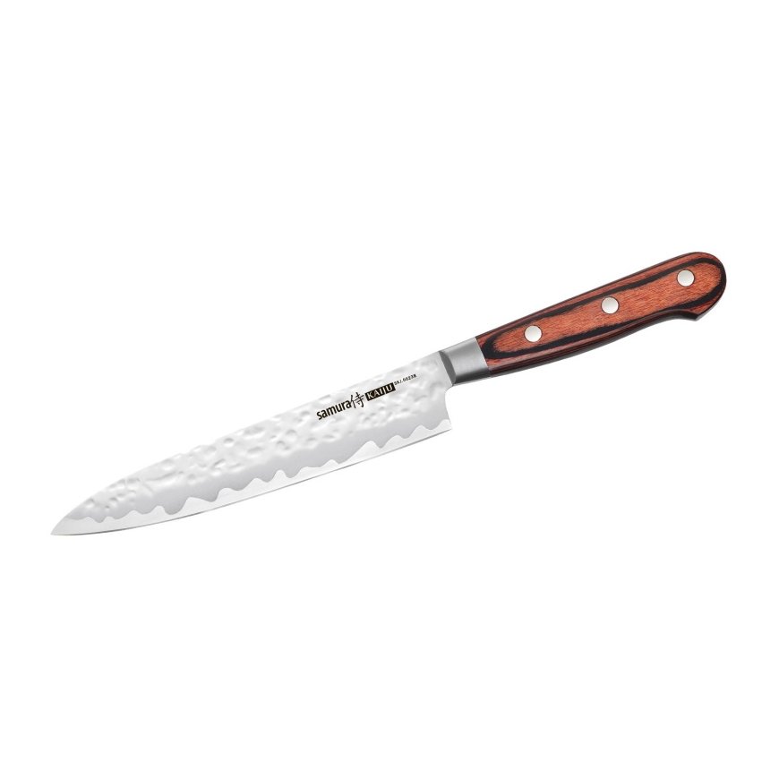 Samura Kaiju with Bolster Kitchen knife Utility 150mm from AUS 8 hammered Japanese steel 58 HRC – 2
