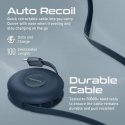 PROMATE Quiver Складной магнитный кабель USB-C на USB-C / Lightning / microUSB / 1м