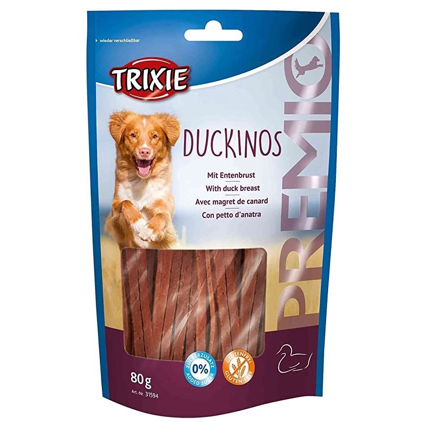 TRIXIE Snacki Premio Duckinos - Dog treat - 80g
