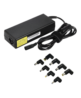 Deltacoimp Universal adapter for laptops, 90W, 15-20V / 6A (max.), Black / SMP-107