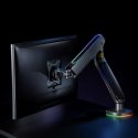 NanoRS spēļu monitora stiprinājums 17-32" ar RGB LED apgaismojumu galda stiprinājuma augstums, regulējams grozāms slīpums Max. 9 NanoRS spēļu monitora stiprinājums 17-32" ar RGB LED apgaismojumu galda stiprinājuma augstums, regulējams grozāms slīpums Max. 9