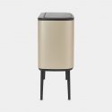 Brabantia atliekų dėžė Bo Touch Bin Champagne, 3 x 11 L Brabantia atliekų dėžė Bo Touch Bin Champagne, 3 x 11 L