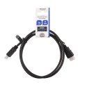 Deltaco HDMI-910 HDMI kabelis 1 m HDMI A tipo (standartinis) Juoda
