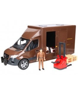 BRUDER MB Sprinter UPS with driver and accessories, 02678