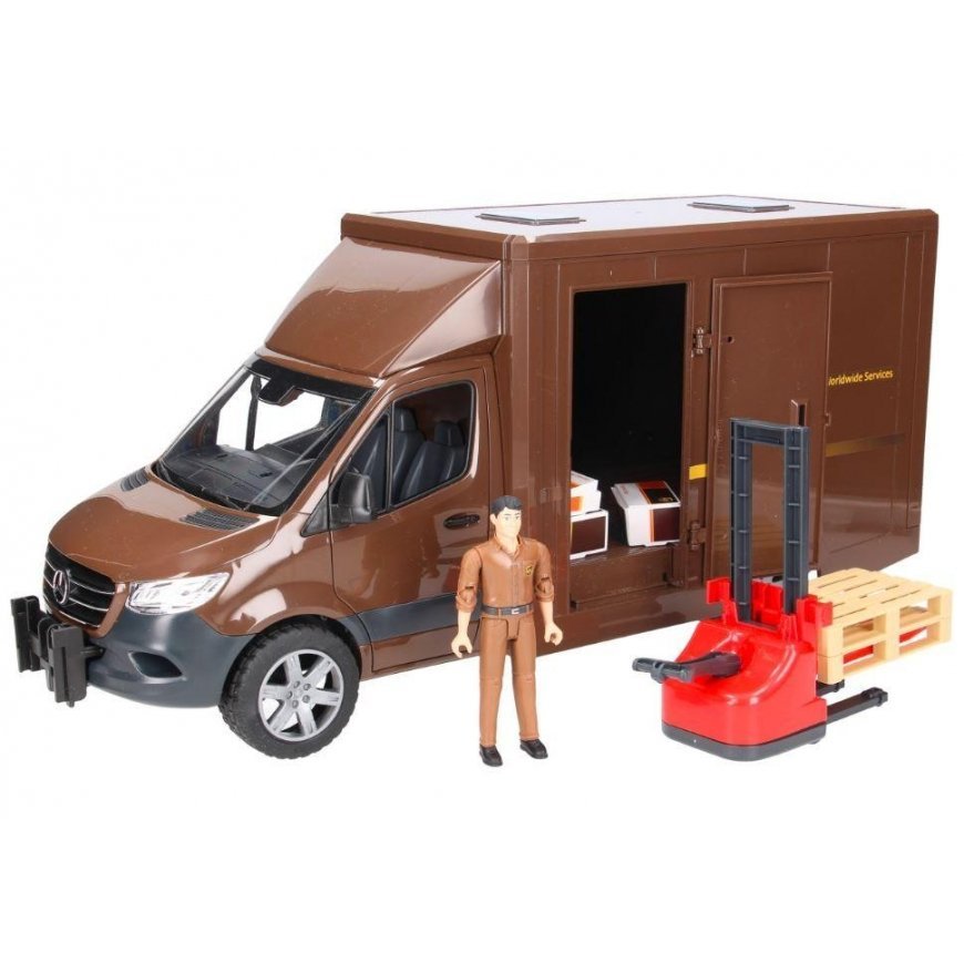 BRUDER MB Sprinter UPS with driver
